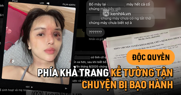Độc quyền: Phía Khả Trang cung cấp bằng chứng, chia sẻ tường tận chuyện nữ người mẫu nghi bị chồng giam lỏng, bạo hành dã man_61a75c31c2c24.png