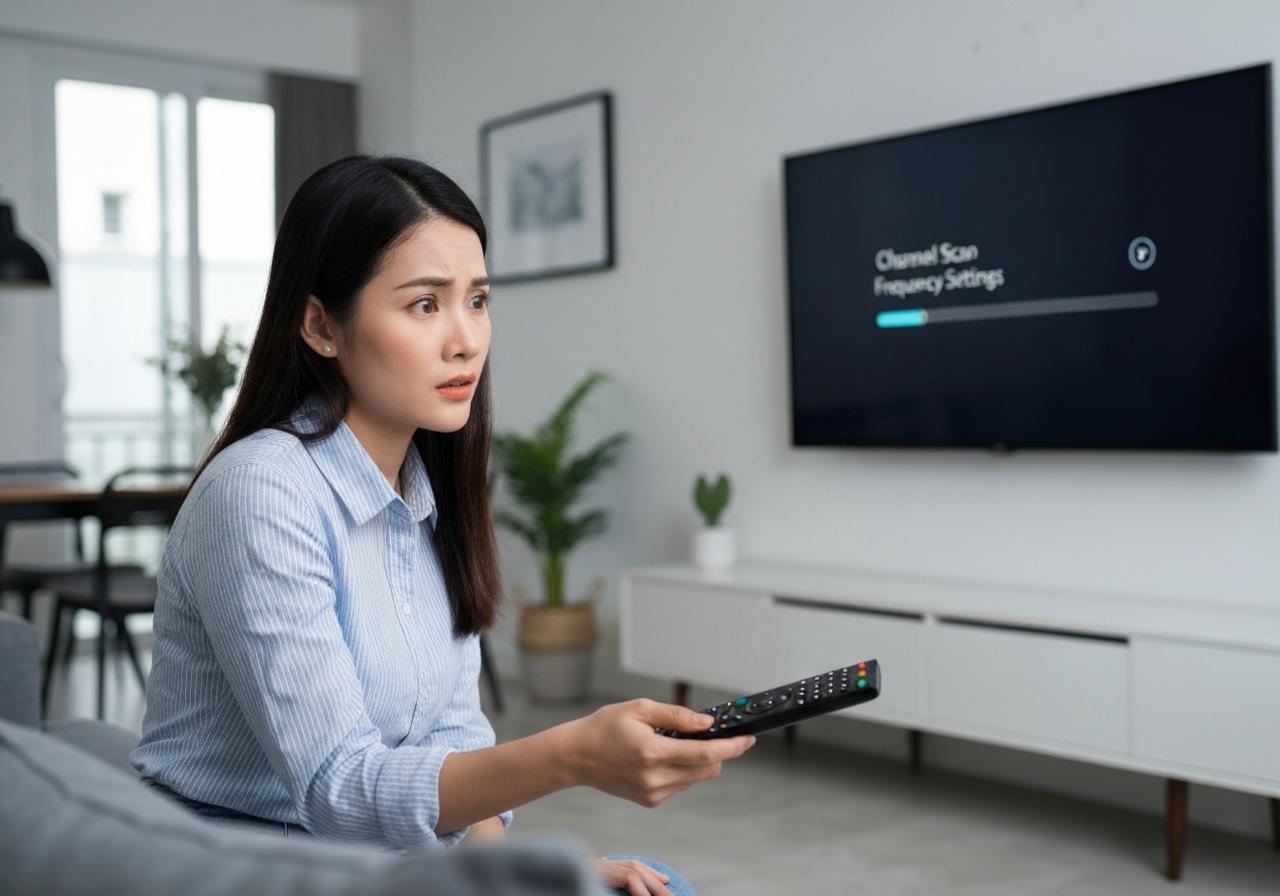 Tại sao tivi lại bị mất kênh khi Sông Thu điều chỉnh tần số?