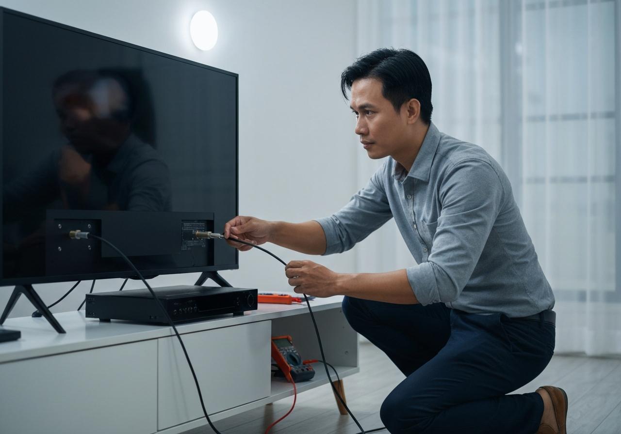 7 Bước kiểm tra và tự sửa lỗi tín hiệu truyền hình cáp tại nhà (Hướng dẫn chi tiết từ A-Z)
